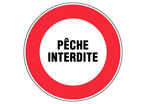 Panneau Pêche interdite - Rigide Ø450mm - 4080963