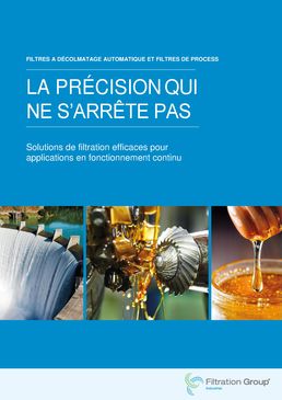 Filtres pour fluides de process à décolmatage automatique