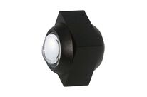 Applique Murale Led COB Double Faisceaux Corps Noir - Blanc Chaud 2300K - 3500K