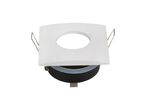 Support Spot GU10 IP65 Carré 82mm - Blanc