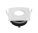 Support Spot GU10 IP65 Carré 82mm - Blanc
