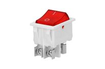 Interrupteur On-Off 10A 250V Lumière Rouge - Blanc
