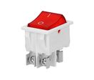 Interrupteur On-Off 10A 250V Lumière Rouge - Blanc