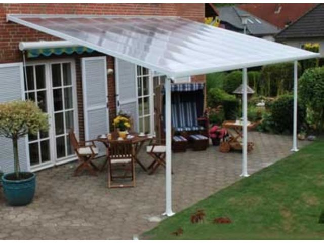 Couverture terrasse alu en 6 x 4 m 