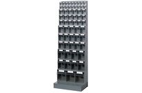 Kit bloc tiroir plastique Praticbox 62 tiroirs avec cadre support avec base