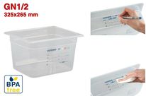 GN1/2 - PROFONDEUR 200 MM (HACCP) / SANS BPA - LABEL IML - SANS COUVERCLE