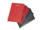 Protège menu PVC-simili cuir personnalisable