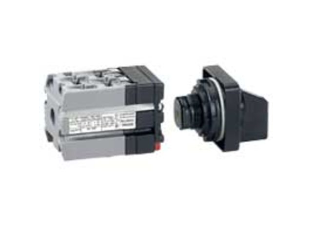 Mini-commutateur - inverseur avec position arrêt - 1P - 2 contacts -fixation ?22  Legrand 