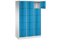 Vestiaire Multicase Gris Portes Bleues 3 X 5 Cases