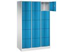 Vestiaire Multicase Gris Portes Bleues 3 X 5 Cases