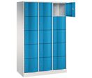 Vestiaire Multicase Gris Portes Bleues 3 X 5 Cases