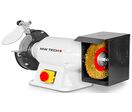 Touret à meuler brosse dia. 200 mm 2950 rpm 900 W 230V arbre 32 mm y compris meule et brosse MW-Tech ME20W 230V