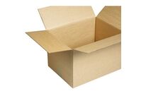 Manutan Expert - Caisse carton simple cannelure 96L - 400x400x600mm - Recyclée et Palettisable