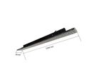 Linéaire LED sur rail triphasé 150cm 45/50/55/60W ajustable noir - Blanc Neutre 4000K - 5500K