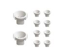 Pack de 10 - Spot LED Encastrable 9W IP44 Dimmable CCT Ø85.5mm - Noir