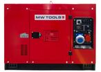 Groupe électrogène insonorisé diesel 9,6 kW 230 V + 12,5 kW 3x400 V - Avec régulateur AVR - Connecteur pour ATS MW Tools DG120E