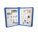 Pupitre INFOFLEX Mural 4 Pochettes BLEUES