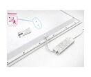 Pack de 2 - Panneau LED 28W 60x60 BLANC dimmable 150lm/W avec détecteur de mouvement +