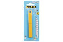 Olfa - Lot de 10 lames SAB-10B pour cutter - Acier 9mm - Lames segmentées recyclables