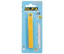 Olfa - Lot de 10 lames SAB-10B pour cutter - Acier 9mm - Lames segmentées recyclables