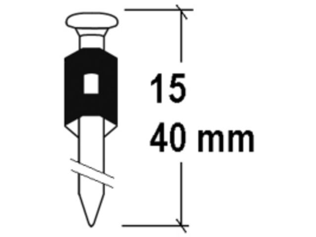 Clous béton electro zingués
