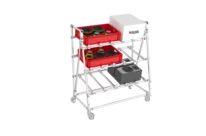 12A-8 Etagère picking large mobile 3 niveaux