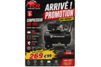 Compresseur d’atelier 100 L | DRAKKAR 51426