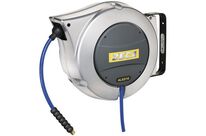 Zeca - Enrouleur Aluminium Air &amp; Eau 16m - Flexible 10mm - Pression 15 bar - Raccord 3/8" M BSP