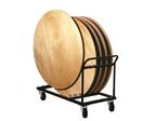 Chariot de transport pour plateaux table Mairietable ronde