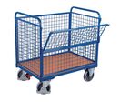 Variofit - Chariot conteneur grillagé 500kg - Panneau 1/2 rabattable - Ergonomique - 3 ans garantie