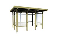 Tanguy - Abri Fumeur - Pin &amp;amp; Polyméthacrylate - 3.48m x 2.35m - Garantie 3 Ans