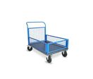 Chariot à dossier avec 3 côtés 1/2 ridelles grillagées