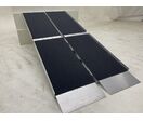 Rampe d'accès en aluminium 350 kg - 2100 x 760 mm - largeur utile 730 mm - Pliable en 4 sections MW Tools ARP20210