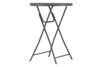 Zown - Mange debout pliant Cocktail 80 - Ø 81 cm Gris - Table de pique-nique, 10 ans garantie