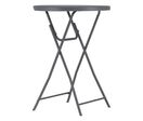 Zown - Mange debout pliant Cocktail 80 - Ø 81 cm Gris - Table de pique-nique, 10 ans garantie