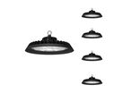 Pack de  5 - Suspension industrielle UFO 200w 160lm/w avec détecteur de mouvement - Blanc Froid