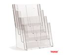 Porte-brochures Comptoir Taymar® 4 cases A4 Portrait en escalier