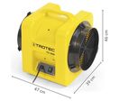 Ventilateur-extracteur portable électrique monophasé TTV 3000 - TROTEC