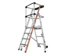 Tubesca-Comabi - Plateforme mobile Veloce - 4 marches - Aluminium - 2.94m hauteur travail - 150kg charge max