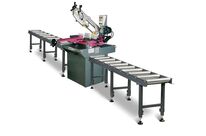 Scie à ruban pour métaux -45°/+60° capacité ronde 225 mm 1,1 kW 400V 45/90 m/min y compris 2 convoyeurs de 3M Optisaw S285DG PACK3