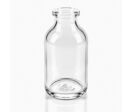 FLACON EN VERRE MOULE TRANSPARENT DE TYPE 1 A USAGE INJECTABLE 