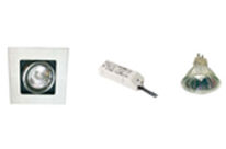 Kit SPEED 70 Carré Encastré orientable Blanc en 12v ARIC4976