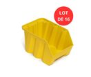 Lot de 16 Bacs DUETTO 9,4 litres plastique jaune