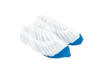 MPH1865 - Surchaussures Jetables Antidérapantes - 1000 Pièces Bleu/Blanc - Polypropylène - Idéal Vêtement Jetable