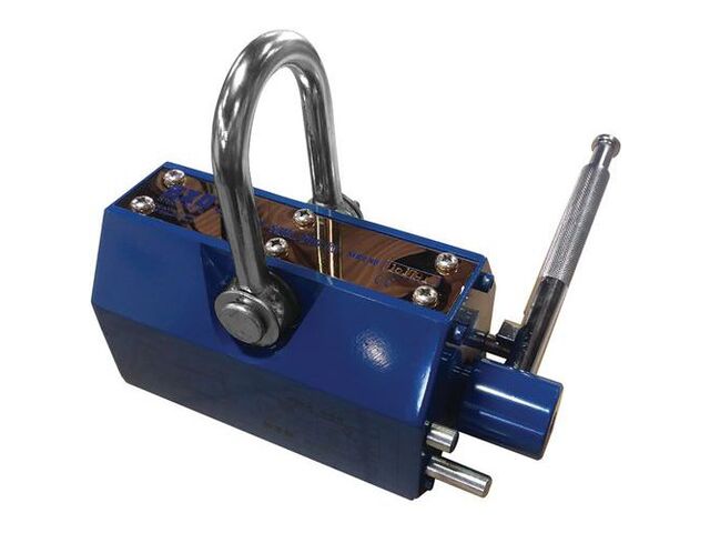 Exo International - Aimant de levage 300kg - CMU 300kg plat / 120kg rond - Porteur certifié CE
