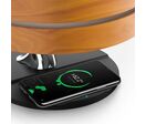Lampe de Chevet Ronde "Horizon" avec Enceinte &amp; Chargeur Sans fil - Dimmable Tactile