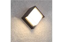 Applique Murale LED 15W Noire Carrée IP65 avec cache - Blanc Neutre 4000K - 5500K