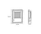 Projecteur Solaire LED 8W IP65 (Panneau Solaire + Télécommande Inclus)
