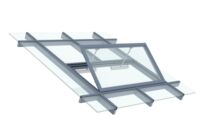 Châssis aluminium de désenfumage toiture à simple vantail | AirSafe SV