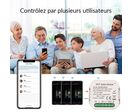 Module Double Interrupteur - Noir / Wifi